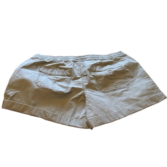 Natural Reflections Texturized Khaki Shorts - Elasticized Waist Drawstring XL - Picture 5 of 6